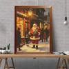 DIY 5D Diamond Painting Canvas Christmas Santa Full Drill Art Kit Easy Creative Craft for Beginners Home Decor and Gift Present