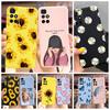 Stilvolle Redmi 10 Hülle mit Sonnenblumen- und Gänseblümchenmuster für Xiaomi Redmi 10 (6,5 Zoll). Weiche TPU-Hülle mit stoßfestem Bumper.