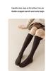 Women's Coffee Wool Compression Socks: Slimming, Non-Slip, Warm JK Long Socks for Spring, Autumn, and Winter