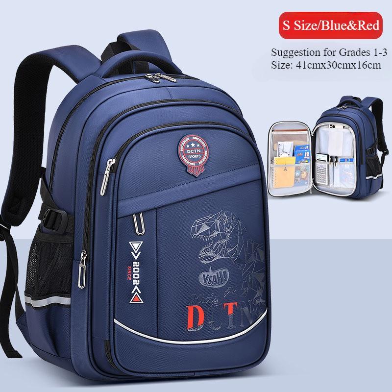 School Open Must Have Children's Backpack New Refrigerator Style Side Door Schoolbag Lightweight Burden Reduce Primary Secondary School Boys' Book Bag