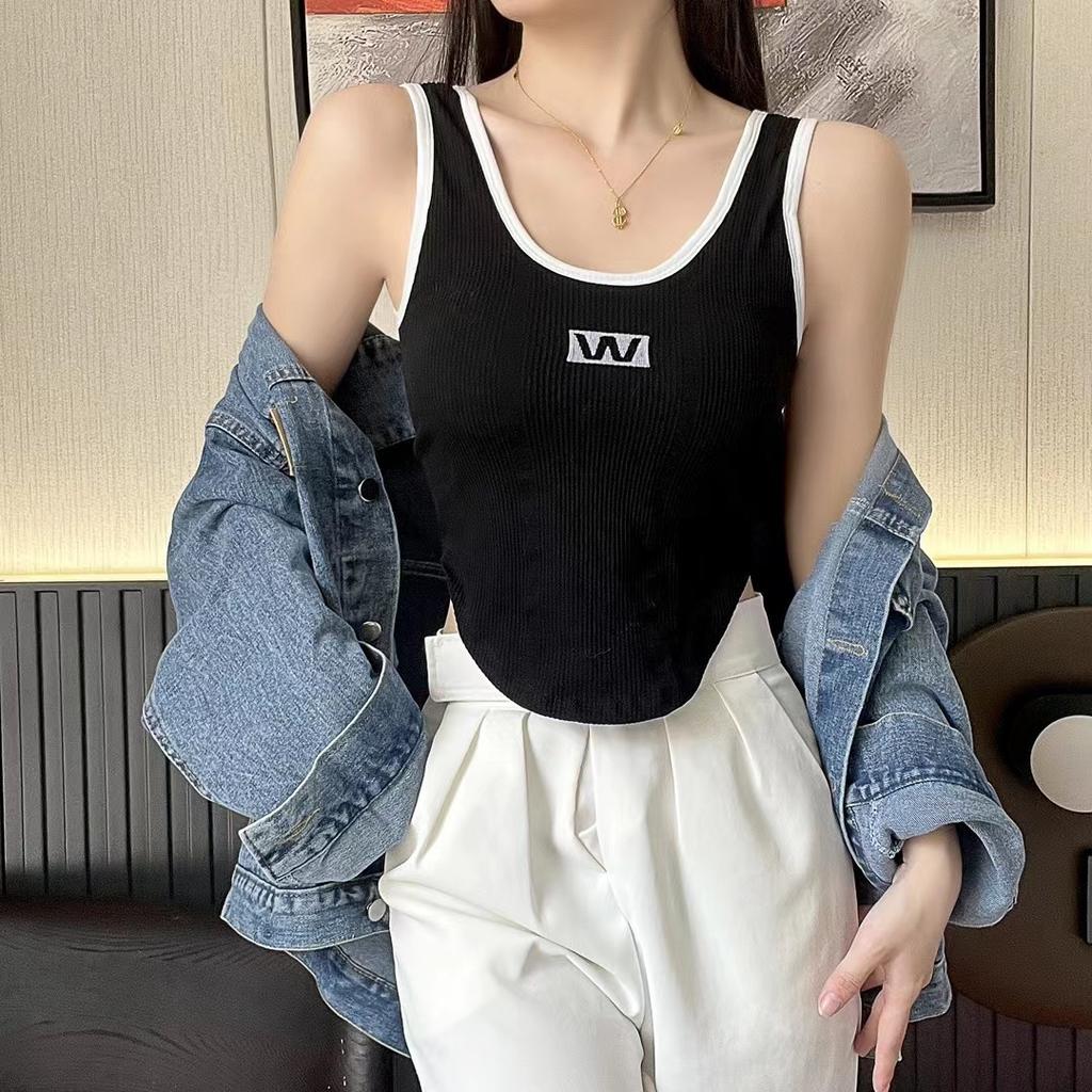 New Irregular Vest Suspender Women's Summer Clothing with Short Hot Girl Top Base Shirt
