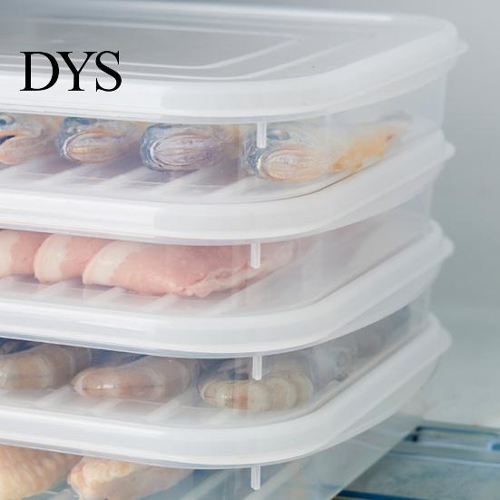 Food Storage Box Transparent with Lid PP Vegetables Seafood Fish Refrigerator Organizer Kitchen Tools
