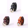 Genuine Leather Waist Belt For Women And Men With Square Buckle Casual Style For Outdoor Wear
