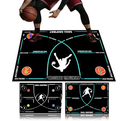 Portable Basketball Footwork Mat Non-Slip Silent All Levels Player Agility Footstep Training Floor Pad Fitness Equipment