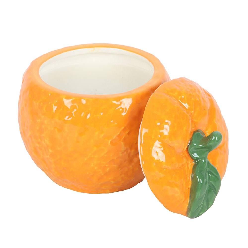 Something Different Orange Candle Jar