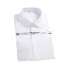Men's Non-Iron Long Sleeve Cotton Shirt: Business Casual Solid & Stripe