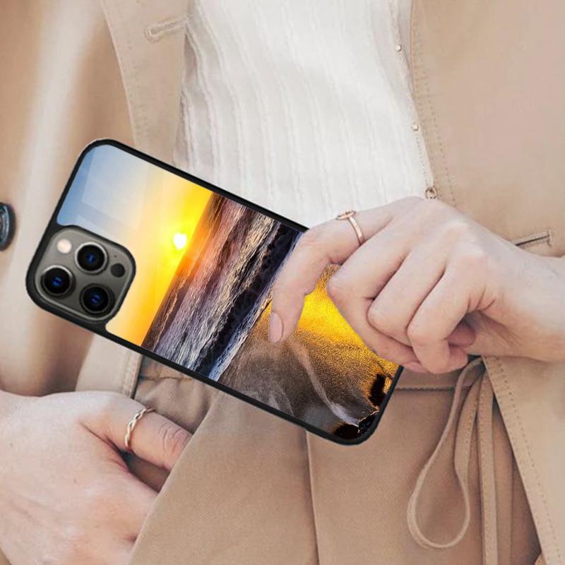 Beach Magnetic Phone Case For APPLE iPhone 17 Air 16 14 13 12 Pro Max 15 Plus Wireless Charge With MagSafe Cover