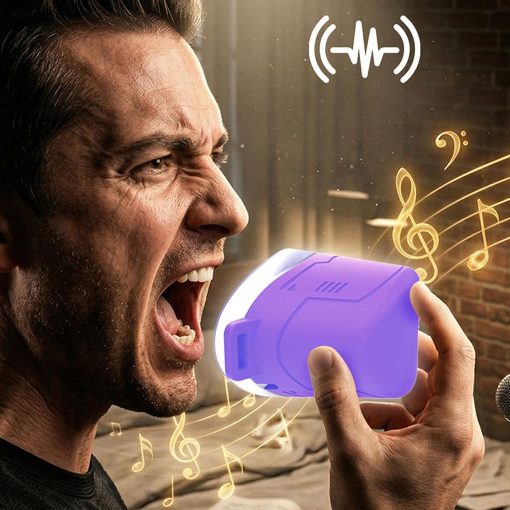 Liquid Silicone Dampener Easy Clean Sound Reducing Double Layer Portable Voice Muffler for Singers Actors Performers