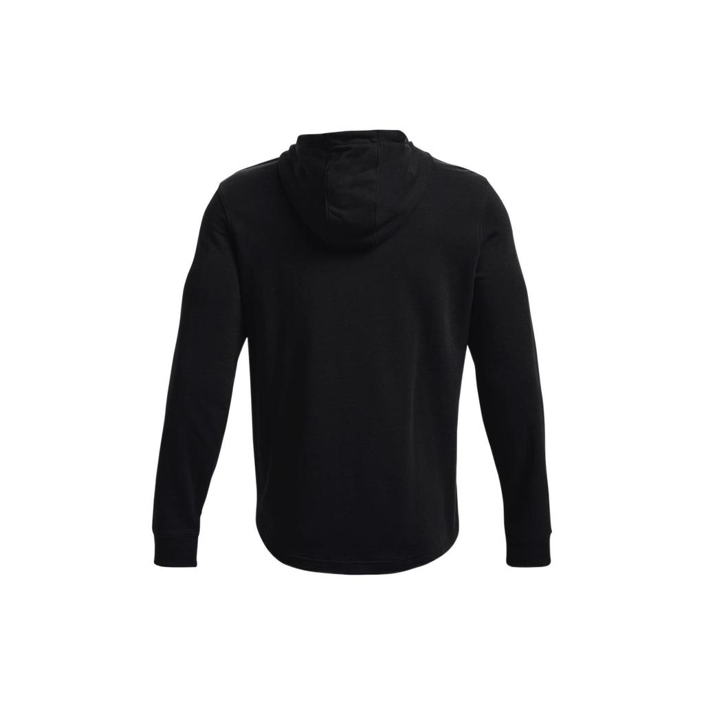 Under Armour Terry Casual Sport Printed Hoodie Men Tops Black 1370458-001
