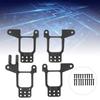 4pcs Multihole Adjustable Front Rear Shocks Struts Damper Towers Mount Fit for Traxxas TRX‑4 RC CarBlack