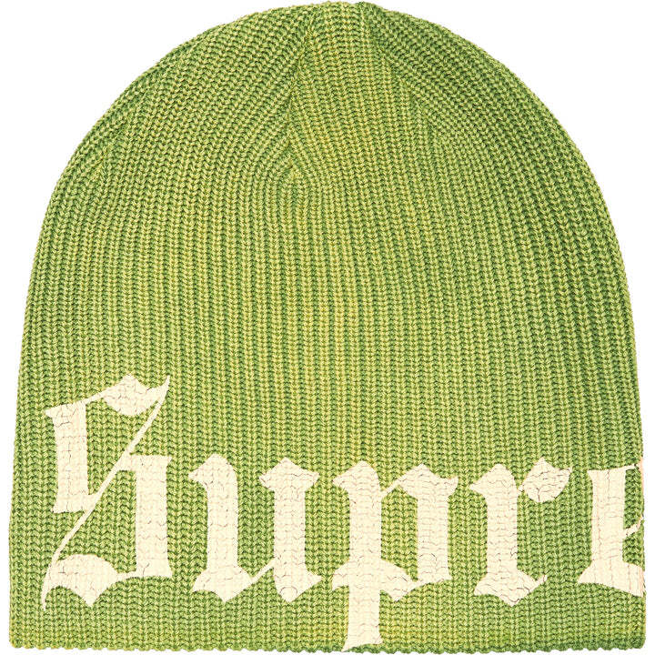 Supreme Old English Printed Beanie Green One-Size