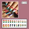 Square Press On Nail Gradient Designs Fake Nail Glues On Nail Artificial Acrylic Nail 24pcs Stick On Nail for Women