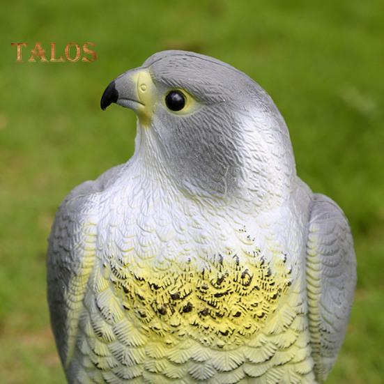 Horned Eagle Decoy Bird Scarecrow Eagle Figurine Garden Protector Natural Enemy Pest Deterrent Scarecrow for Gardens Patios Porches Balconies