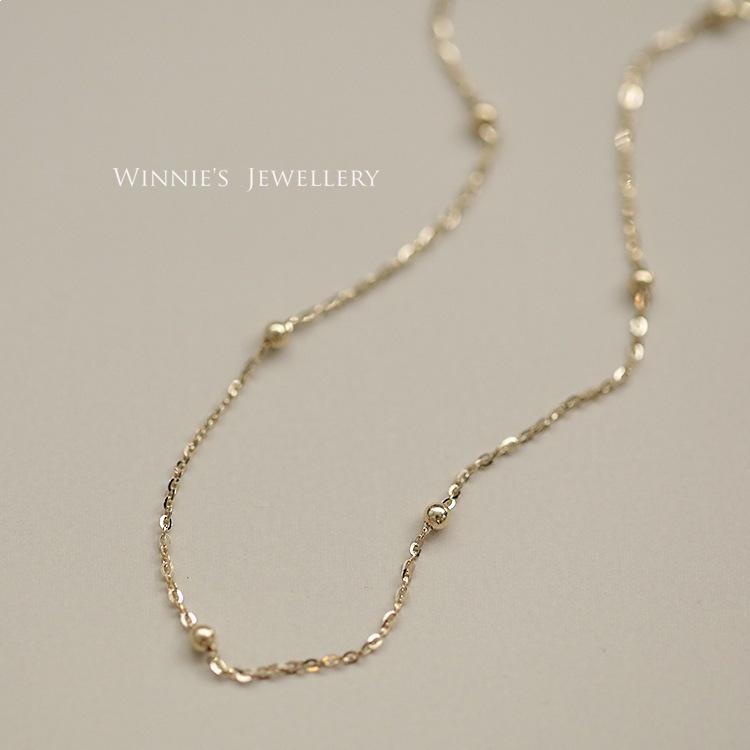 S925 Sterling Silver Gold-Plated Bracelet with Gold Bean Spacer Beads - Elegant Korean/Japanese Style for Women Gold with 15+3cm Extension Chain