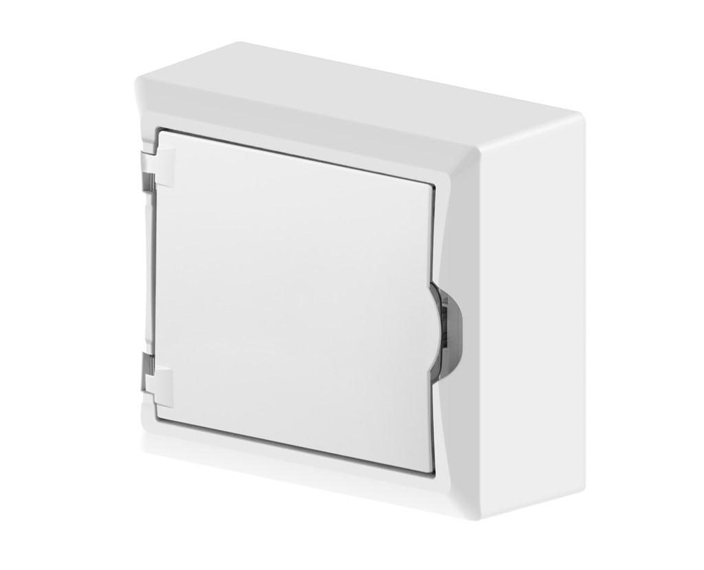 Surface-mounted distribution board 1x8 modules white IP40 ONNLINE