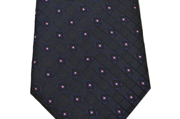 Giorgio Armani Kravata Tečkovaný Čtvercový Vzor Hedvábná Kravata Šířka Meče ega23s017 Námořnická modř [Giorgio Armani] Pánská (Velikost 8cm) 3R929-00035 00035-MODRÁ