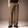 High-end Retro Tencel Scimitar Jeans Men's Summer New Washed Loose Casual Tooling Wide-leg Trousers