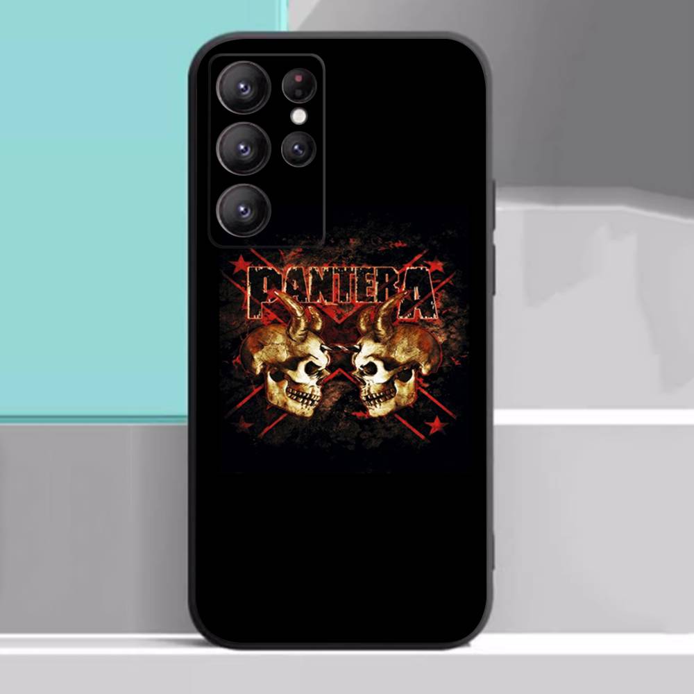 

P-Pantera Music Band Phone Case For Samsung S 24 fe 25 Ultra plus 20 lite 21 30 22 23 24 22 Ultra 5G Fundas Samsung S20 lite 5G