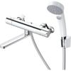 TOTO TBY01403J Bathroom Wall Thermostat Mixer Tap Comfort Wave Click Shower for Public Areas, Silver