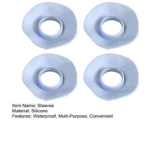 2 Perechi Mâneci de Încheietură Impermeabile Protecții de Braț din Silicon pentru Spălarea Feței și Curățenie în Bucătărie Manșete Reutilizabile pentru Protecție împotriva Stropilor