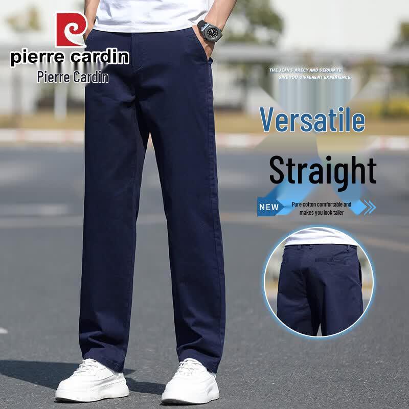 Pierre Cardin Men s Pure Cotton Casual Straight Leg Pants 30