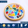 DIY Mosaic Coaster Kit: Creative Glass Sticker Craft for Kids & Adults