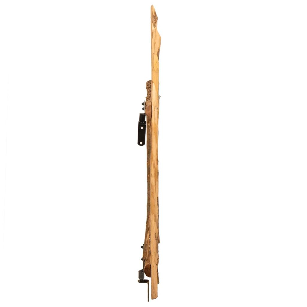 Bogen-Gartentor 100 x 120 cm Druckimprägniertes Haselholz Braun