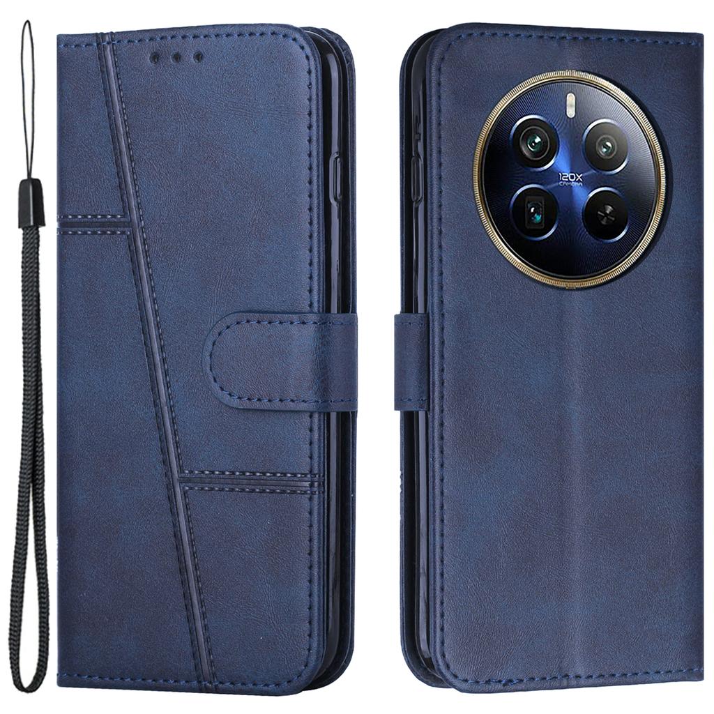 For TECNO Spark 20 Pro+ Case PU Leather Calf Texture Phone Cover with Stand Card Slots