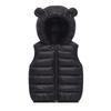 Children's Hooded Down Cotton Vest - Lightweight Winter Wear for Toddlers, Boys, and Girls