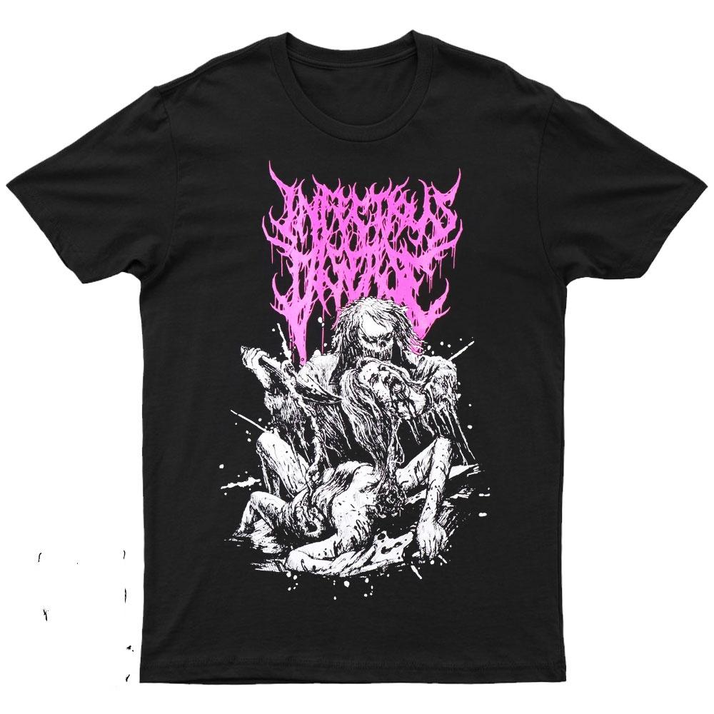 2025 New INFECTIOUS DISEASE - EXCEPTION Printed Unisex Street Fashion Trend Short Sleeved Pure Cotton Round Neck