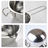 304 Stainless Steel Butter Cheese Chocolate Melting Pan Long Handle Wax Melting Pot Scented Candle Handmade Soap Making Bakeware