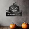 Pumpkin Metal Wall Art Decor Durable Matte Finish Detachable Indoor Outdoor Garden Sign