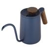 600 ml Mode Handtag i Rostfritt Stål Drip Kaffekanna Svanhals Pip Vattenkokare;Svart: