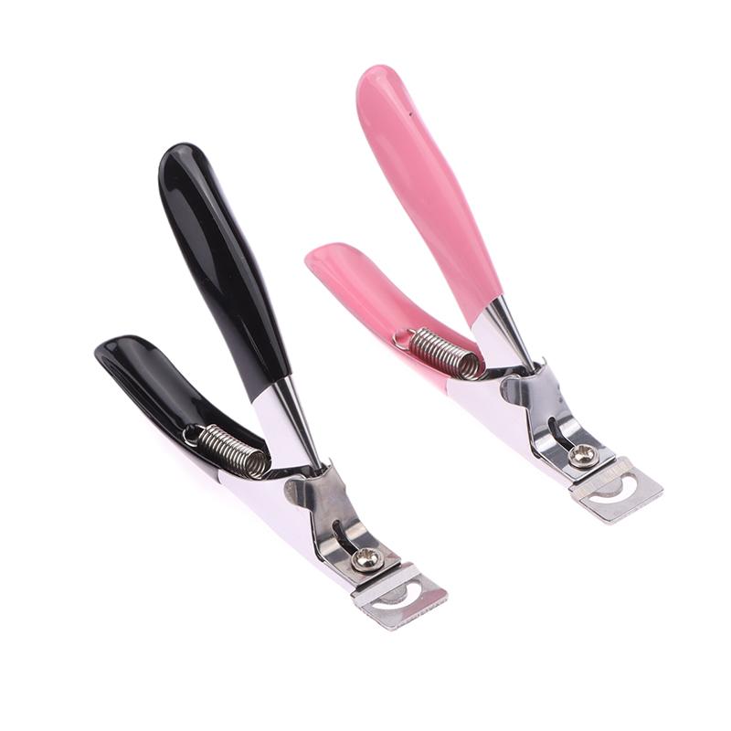 Nail Art Tips Clipper Trimmer Scissors Round Edge Finger Cutter False Nails Manicure Tool