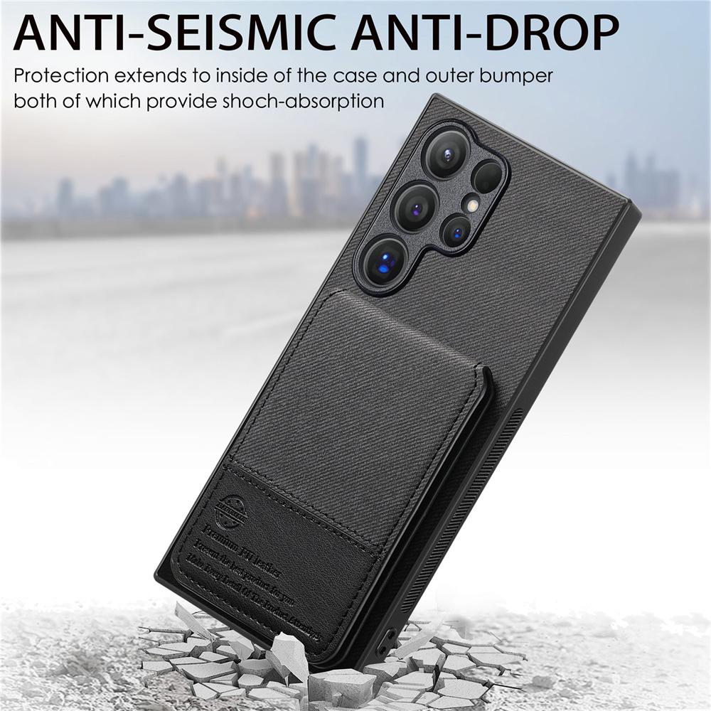 RFID-blocking Wallet with Card Holder Phone Case for Samsung S25 S26 Ultra S24 S23 S22 Plus S21 FE A17 A07 A37 A57 A36 A56 Cover