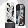 Satoru Gojo Hot Anime Man Design Phone Case For iPhone 16 15 14 13 12 11 Plus Pro Max Lambskin Silicone Cover Black
