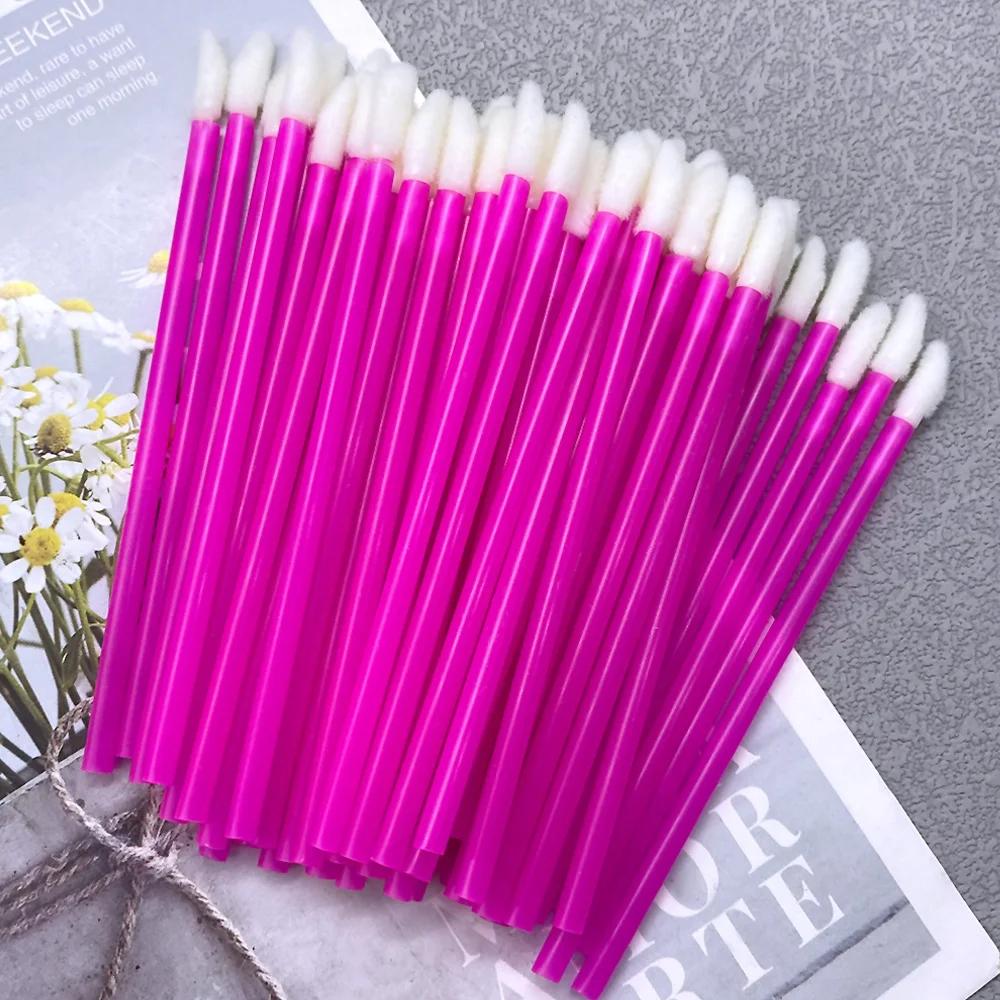 Wholesale 50/1000 PCS Disposable Lip Brush Women Accessories Lipstick Gloss Wands Applicator Make Up Tool Hotting