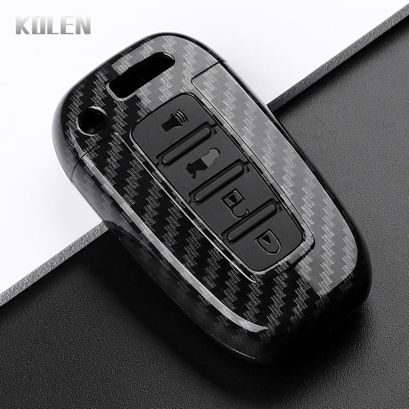 Abs Carbon Fiber Style Car Key Case Cover For Hyundai Ix35 Elantra Sonata 8 9 For Kia Sportage K5 K2 Sorento Optima Forte Shell