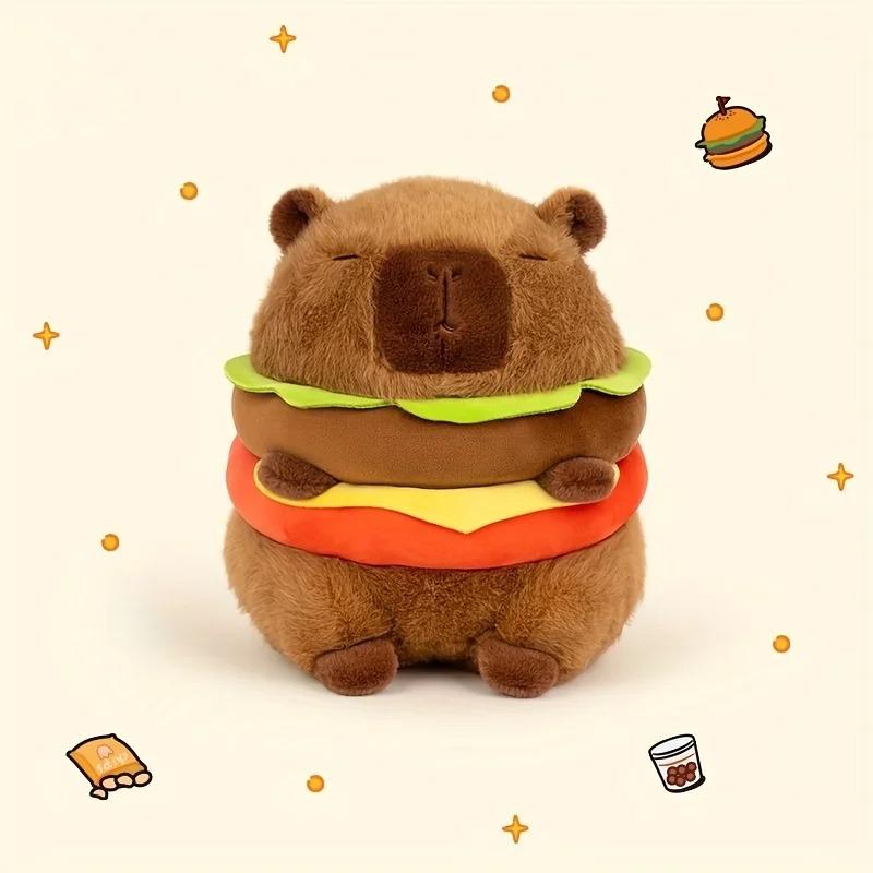 23cm Capybara Plüsch Simulation Capibara Anime Fluffty Spielzeug Niedliche Puppe Stofftiere Weiche Puppe Plüsch Weihnachts-Erntedank-Geschenk