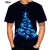 Summer Men's Fashion 3D Print T-shirt Christmas Short Sleeve Unisex Casual Christmas Tree Short Leeve Tops T Shirts