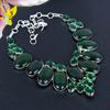 Green Labradorite, Diopside 925 Sterling Silver Jewelry Necklace 18" KG-1834