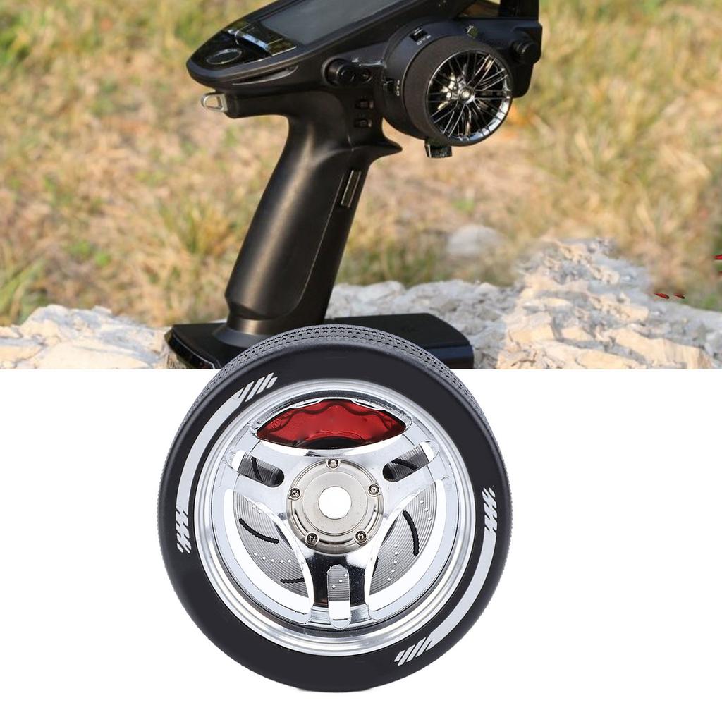 RC Transmitter Steering Hand Wheel Replacement Accessory Aluminum Alloy RC Steering Wheel Grip for for FUTABA