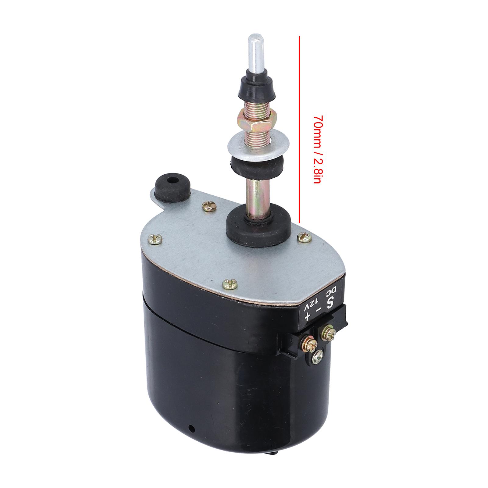 Tractor Wiper Motor DC12V Metal Windshield Wiper Motor 105° Wiping Field Accessory for Tractors