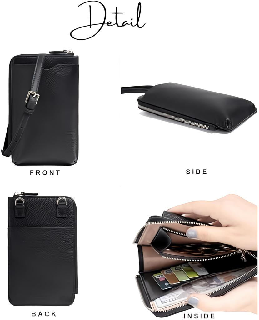 Smartphone Shoulder Smartphone Shoulder Genuine Mobile Crossbody Wallet [vimare] Bag, Pouch, Bag, Pochette, Compact, Leather, Women's, Phone, (Light