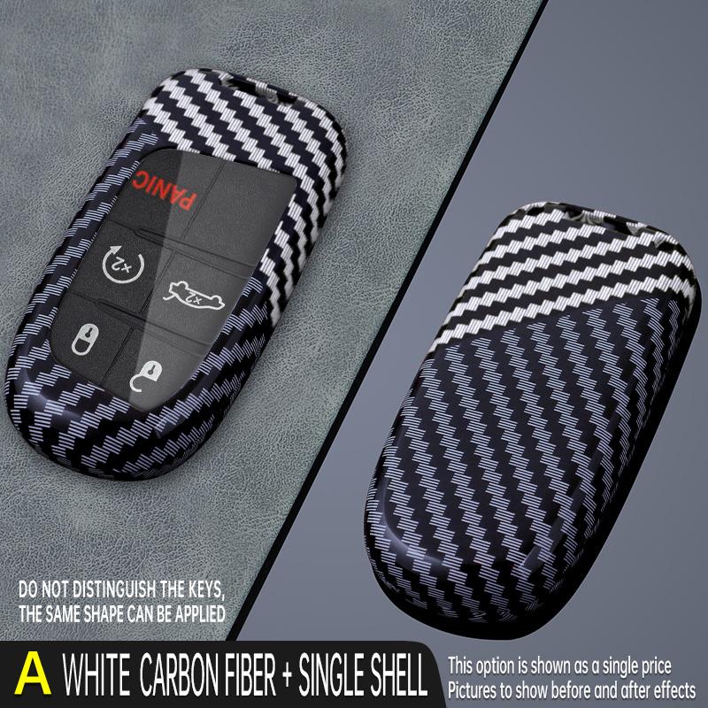 

5 Buttons Car Key Cover Case Protect For Jeep Grand Cherokee Compass Dodge Charger Chrysler 200 300C FIat Key Chain Auto Parts