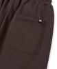 BROWNBREATH Tag Two Tuck Wide Sweat Pants - Dark Brown