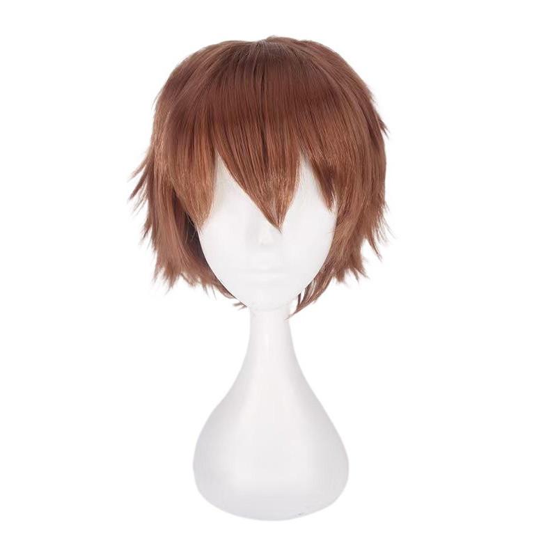 Cos Short Black Cosplay Wig With High Temperature Silk For Anime Costumes