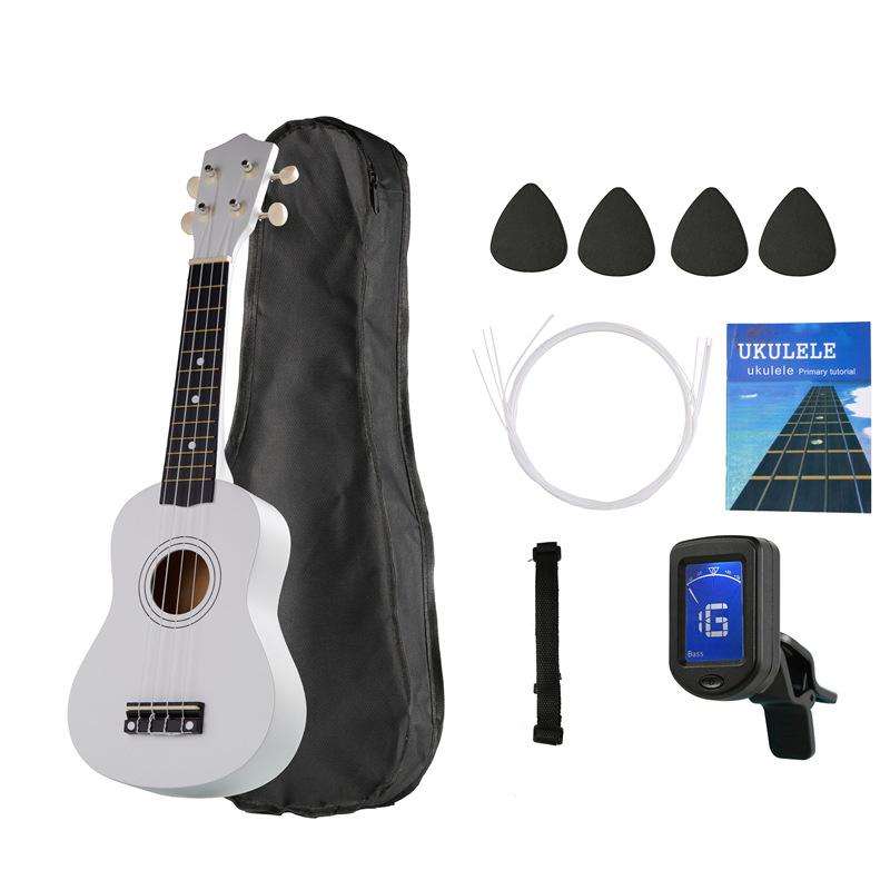 21 Inch Basswood Ukulele 4 Strings Small Acoustic Guitar Musical Instruments for Children Kids Beginners Playing Learning Toy