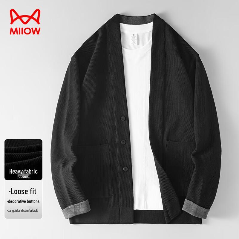 Miiow Men's Knit Cardigan Sweater