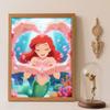 Diamond Painting Kit Ariel Mermaid Style Home Decor Craft Perfect Gift Idea Diamond Art